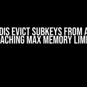 Does Redis Evict Subkeys from a Map on Reaching Max Memory Limit?