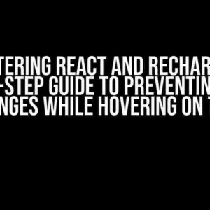 Mastering React and Recharts: A Step-by-Step Guide to Preventing Active Bar Changes While Hovering on Tooltips