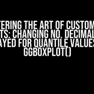 Mastering the Art of Customizing Boxplots: Changing No. Decimal Points Displayed for Quantile Values with ggboxplot()